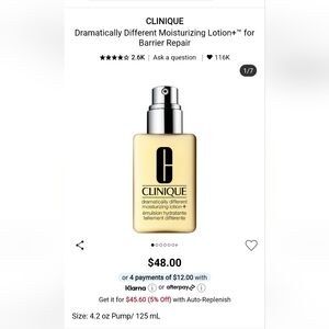 Clinique Hydrating Lotion with Pump -